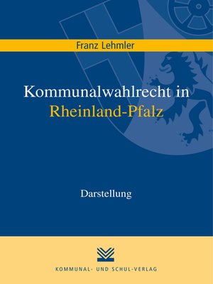 cover image of Kommunalwahlrecht in Rheinland-Pfalz